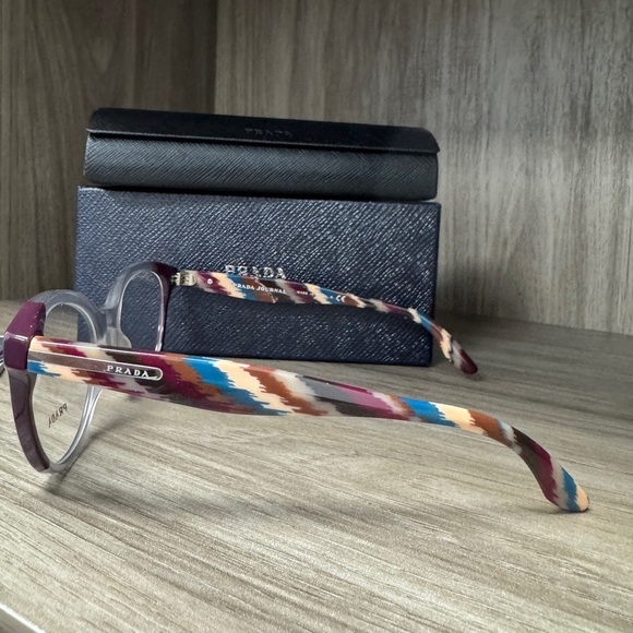 Prada Women's Purple and Multicolor Glasses - Picture 2 of 5